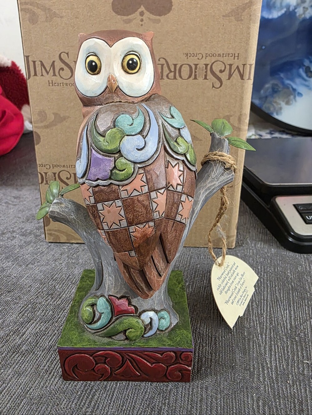 Jim Shore Owl “Wide Eyed and Wise” #4016891 Floral Paisleys